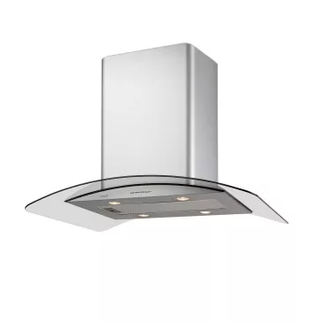   Cata - Páraelszívó ISLA GAMMA 900 X/E inox-üveg LED + Cata PROFESSIONAL edényszett - A készlet erejéig rendelhető!
