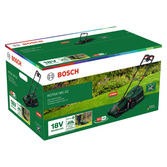 BOSCH 06008B9P00 ROTAK18V-32 | 1 x 4,0 Ah akku | töltő