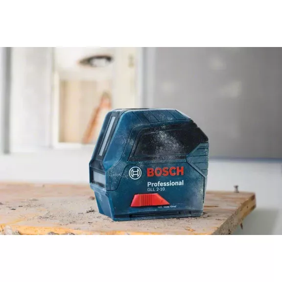 BOSCH 0601063L00 GLL 2-10 Vonallézer + 3 db 1,5-V-LR6 (AA)