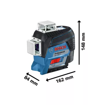   BOSCH 0601063R05 GLL 3-80 C Vonallézer (1x2,0Ah) + BM 1 Tartó + LR 7 Lézervevő + L-Boxx 136 
