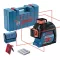 BOSCH 0601063S00 GLL 3-80 Vonallézer + 4 db 1,5 V-os LR6 (AA) + Lézer céltábla + Szerszámkoffer