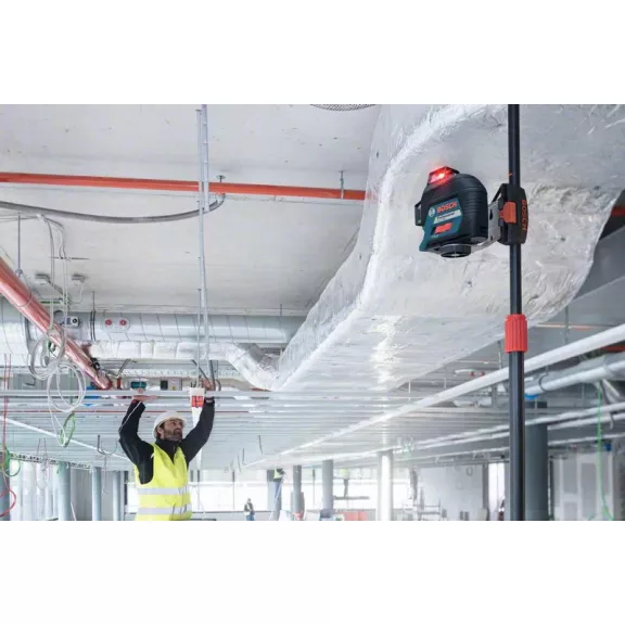 BOSCH 0601063S00 GLL 3-80 Vonallézer + 4 db 1,5 V-os LR6 (AA) + Lézer céltábla + Szerszámkoffer