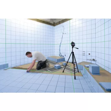   BOSCH 0601063Y00 GLL 3-80 G zöld Vonallézer kofferben + 4 db 1,5 V-os LR6 (AA) + Lézer céltábla + Szerszámkoffer