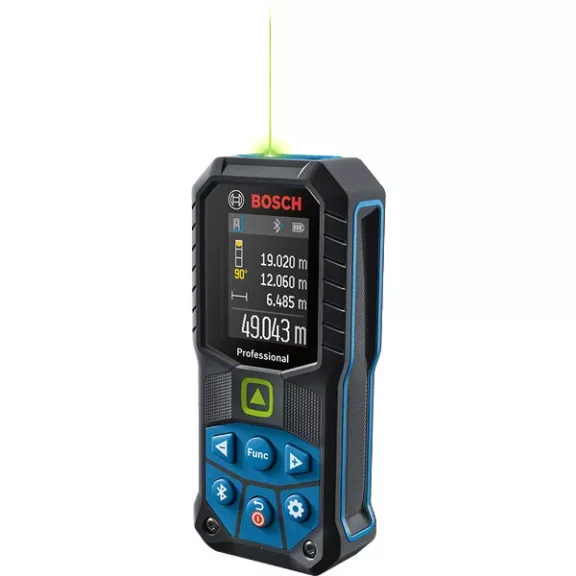 BOSCH 0601072U00 GLM 50-27 CG zöld Lézeres távolságmérő + 2 db 1,5 V-os LR6 (AA)