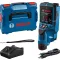 BOSCH 0601081601 D-tect 200 C Falszkenner + 12V 2.0Ah Li-Ion Akkumulátor + GAL 12V-40 töltő + USB-C Kábel + csuklópánt + L-boxx