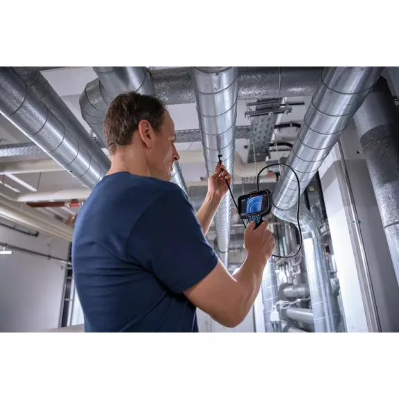 BOSCH 0601241401 GIC 12V-5-27 C vizsgálókamera L-boxx akkuval és töltővel