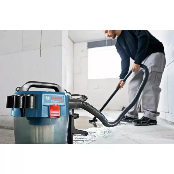 BOSCH 06019C6302 GAS 18V-10 L Akkus porszívó görgőkkel (akku és töltő nélkül)