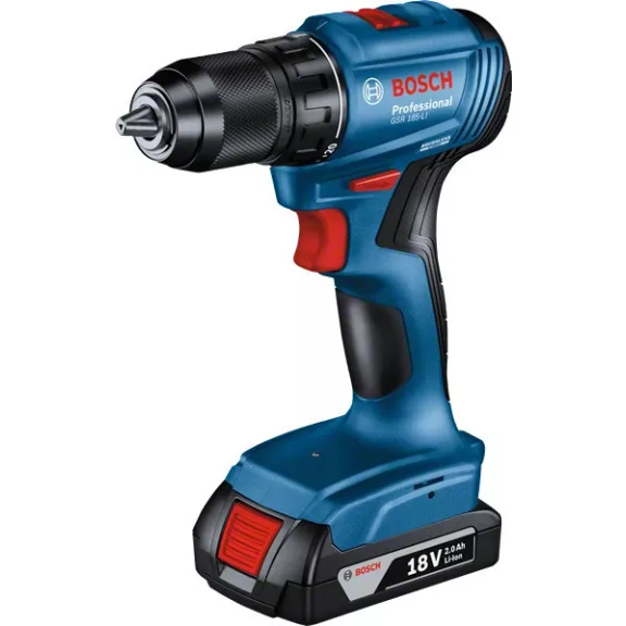 BOSCH 06019K3003 GSR 185-LI Akkus fúrócsavarozó akku és töltő nélkül szerszámkofferben