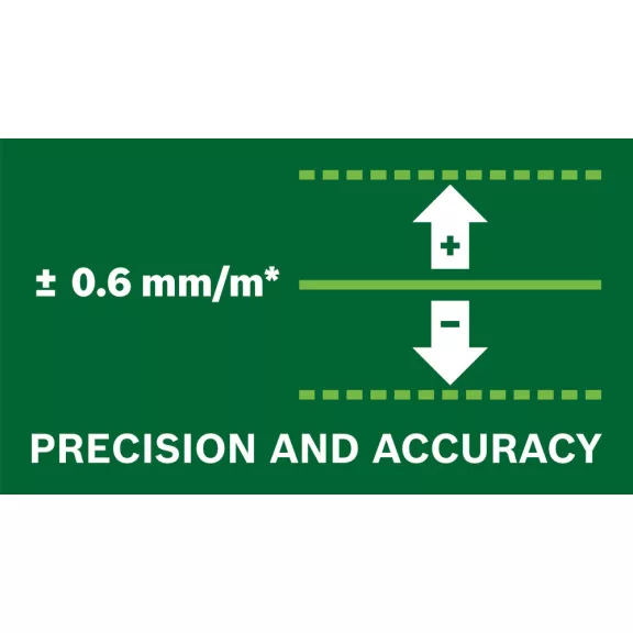 BOSCH 0603663C03 Quigo keresztvonalas zöld szintezőlézer + BT 150 állvány + 2 db 1.5V LR03 (AAA)