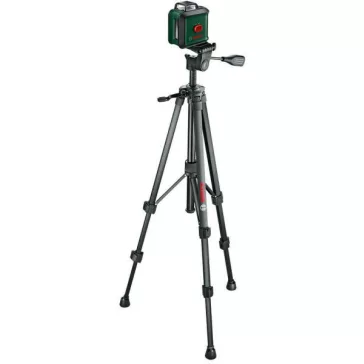   BOSCH 0603663E01 UniversalLevel 360 Keresztvonalas zöld szintezőlézer + TT 150 Állvány + MM 3 Univerzális tartóállvány + 4 db 1,5 V-os LR6 (AA)