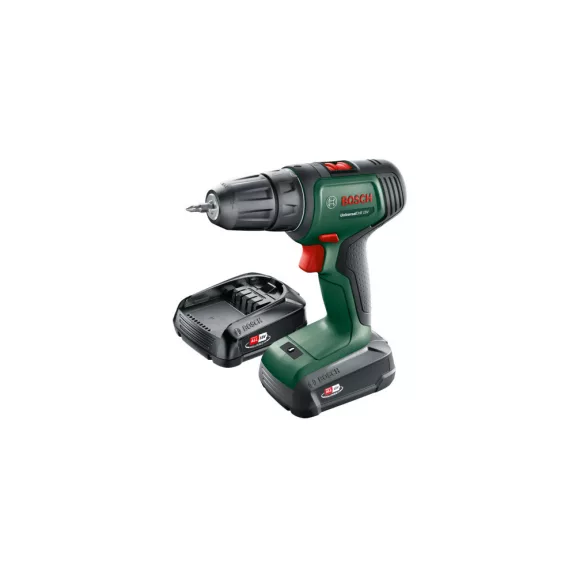 BOSCH 06039D4002 UniversalDrill 18 Akkus fúrócsavarozó (2x1,5Ah) kofferben
