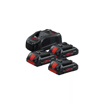   BOSCH 0615990N2G Akkumulátor szett (3x GBA 18V 4.0Ah + GAL 1880)