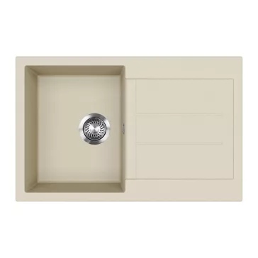 EVIDO CUBO 45 S gránit mosogató, 780 x 500 mm, bézs