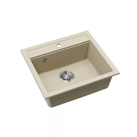EVIDO QUADRO 6 gránit mosogató, 565 x 510 mm, bézs