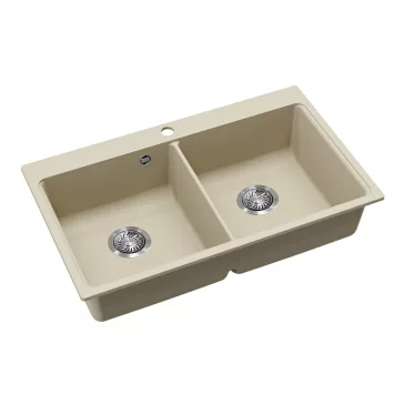 EVIDO QUADRO 9 gránit mosogató, 860 x 510 mm, bézs