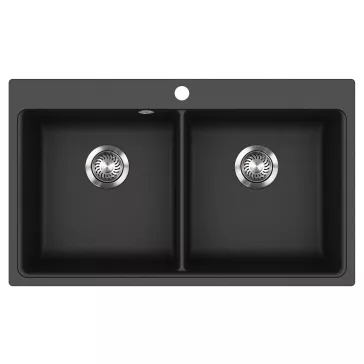 EVIDO QUADRO 9 gránit mosogató, 860 x 510 mm, antracit