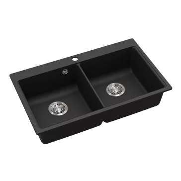 EVIDO QUADRO 9 gránit mosogató, 860 x 510 mm, antracit