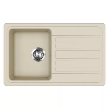 EVIDO HOME 45 S gránit mosogató, 765 x 460 mm, bézs