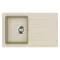 EVIDO HOME 45 S gránit mosogató, 765 x 460 mm, bézs