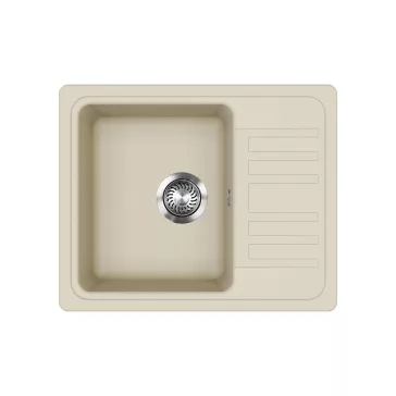   EVIDO HOME 45 S Compact gránit mosogató, 575 x 460 mm, bézs