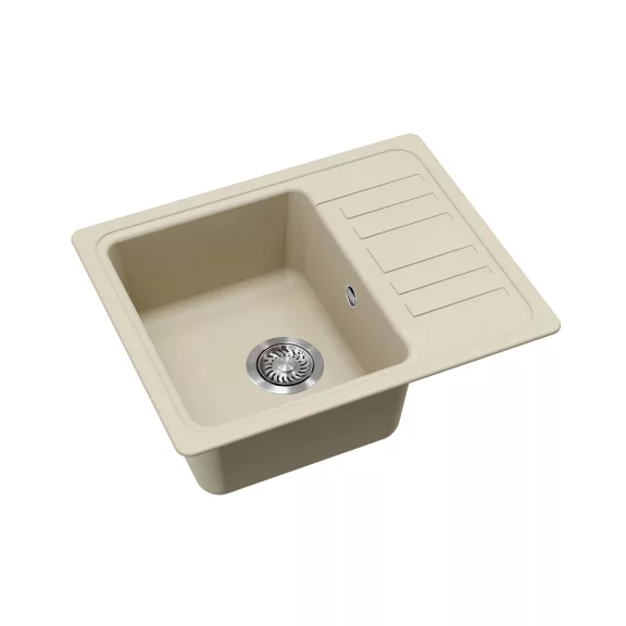EVIDO HOME 45 S Compact gránit mosogató, 575 x 460 mm, bézs