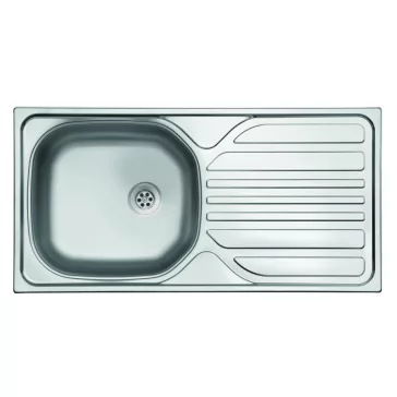   EVIDO BASIC natúr rozsdamentes acél mosogató, 860 x 435 mm