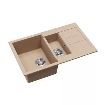   EVIDO CUBO 6 S Compact gránit mosogató, 800 x 500 mm, avena
