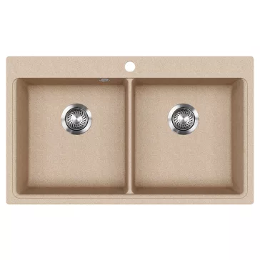 EVIDO QUADRO 9 gránit mosogató, 860 x 510mm, avena