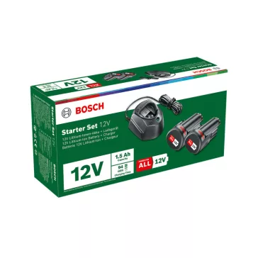   BOSCH 1600A01L3E 12 V-os kezdőkészlet (2 db 1,5 Ah-s akku + GAL 1210 CV)