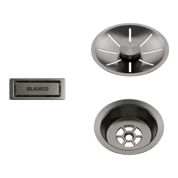  BLANCO InFino szett egy medencés mosogatóhoz, satin platinum, lefolyógarnitúrát nem tartalmaz