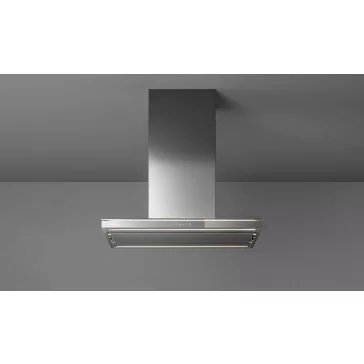   FALMEC LUMINA LED NRS sziget páraelszívó, 90 cm, inox/üveg