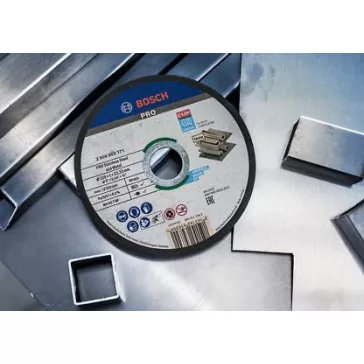   BOSCH 2608603169 A 24 P BF, Rapido egyenes WA 60 T BF, PRO Stainless Steel and Metal, vékony vágótárcsa kis sarokcsiszolóhoz, 115 mm, 22,23 mm, 1,0 mm