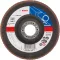 BOSCH 2608607347 X551 Expert for Metal legyezőtárcsa fémhez, kúpos, üvegszövet alátéttányér, Zirkon 125 x 22,23 mm, P120