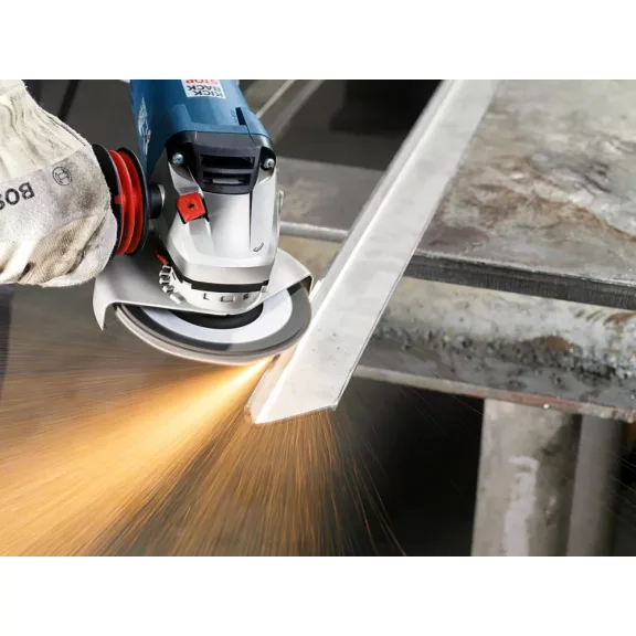 BOSCH 2608607347 X551 Expert for Metal legyezőtárcsa fémhez, kúpos, üvegszövet alátéttányér, Zirkon 125 x 22,23 mm, P120