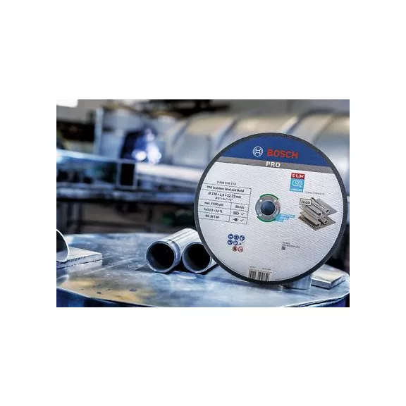 BOSCH 2608619773 PRO Stainless Steel and Metal WA 36 T BF egyenes 230 x 1,9 x 22,23 mm