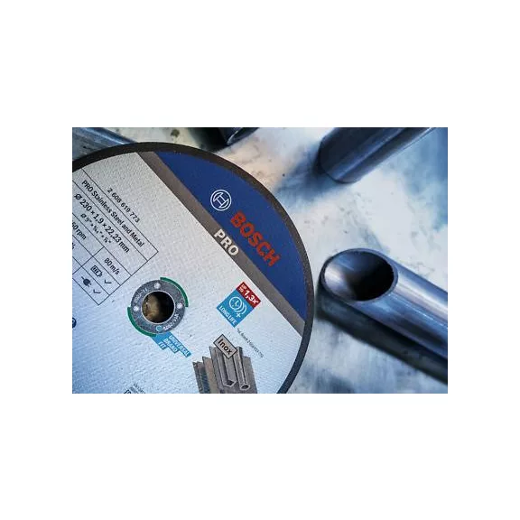 BOSCH 2608619773 PRO Stainless Steel and Metal WA 36 T BF egyenes 230 x 1,9 x 22,23 mm
