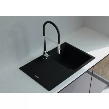  NODOR - Gránit mosogatótálca NorGranite 78.50 1B 1D BK fekete