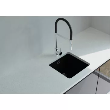   NODOR - Gránit mosogatótálca NorGranite 40.40 1B BK fekete