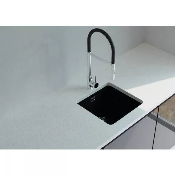 NODOR - Gránit mosogatótálca NorGranite 40.40 1B BK fekete