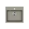 EVIDO QUADRO 6 gránit mosogató, 565 x 510 mm, platina