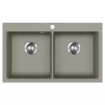 EVIDO QUADRO 9 gránit mosogató, 860 x 510 mm, platina