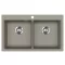 EVIDO QUADRO 9 gránit mosogató, 860 x 510 mm, platina