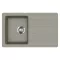 EVIDO HOME 45 S gránit mosogató, 765 x 460 mm, platina