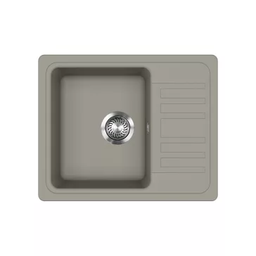   EVIDO HOME 45 S Compact gránit mosogató, 575 x 460 mm, platina