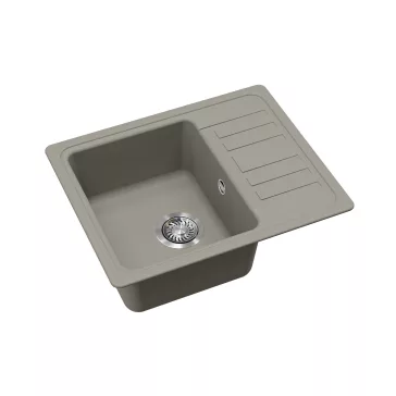   EVIDO HOME 45 S Compact gránit mosogató, 575 x 460 mm, platina