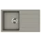 EVIDO EASY 45 S gránit mosogató, 760 x 440 mm, platina