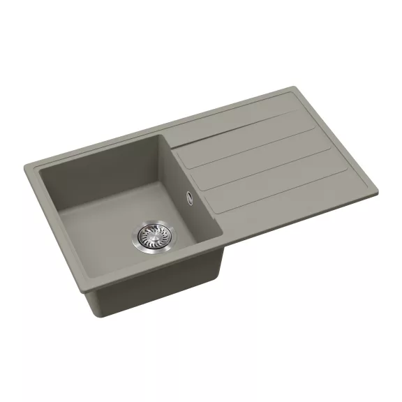 EVIDO EASY 45 S gránit mosogató, 760 x 440 mm, platina