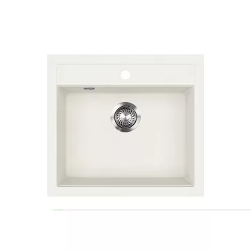 EVIDO QUADRO 6 gránit mosogató, 565 x 510 mm, fehér
