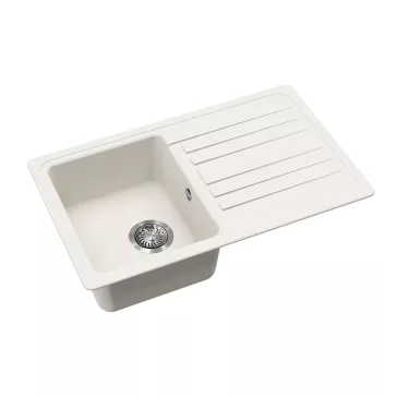 EVIDO HOME 45 S gránit mosogató, 765 x 460 mm, fehér