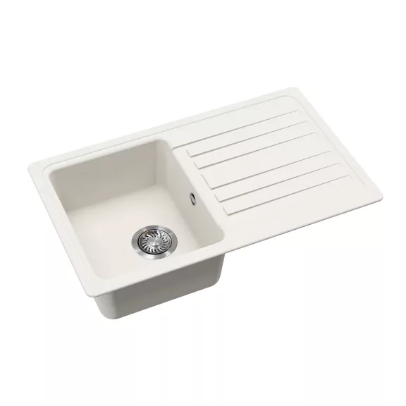 EVIDO HOME 45 S gránit mosogató, 765 x 460 mm, fehér